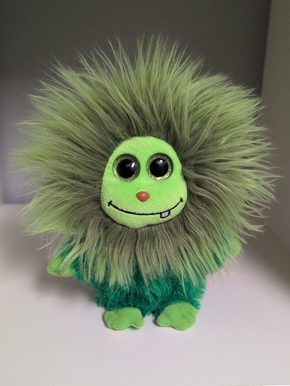 🩵3/$20🩵 Ty Frizzies Scoop The Green Monster Plush 6" Fuzzy Collectible Beanie